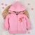 Nini - Colour Flowers kislány kapucnis pulcsi rózsaszín 62