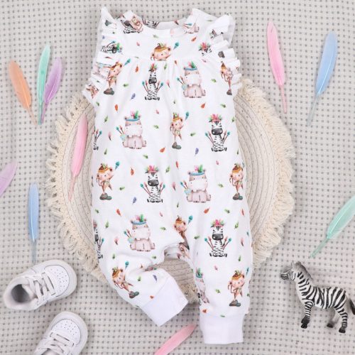 Nini - Happy Animals kislány rugdalózó fehér 74