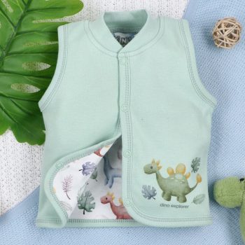 Nini - Dino Explorer kifordítható kisfiú mellény 62