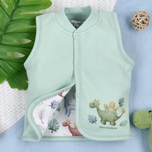 Nini - Dino Explorer kifordítható kisfiú mellény 74
