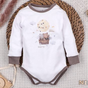 Nini - Balloon Friends kisfiú body fehér 80