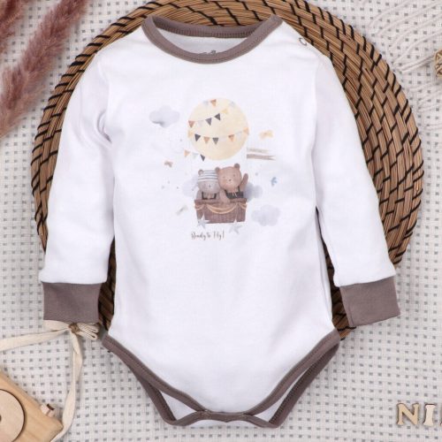 Nini - Balloon Friends kisfiú body fehér 86