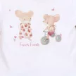 Nini - Balloon Friends kislány rövid ujjú póló egérke fehér 80