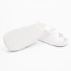 NEW BABY cipő_06_0-3 Gyönyörű kislány szatén elegáns cipő keresztelőre fehér