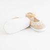 NEW BABY cipő_05_0-3 Kislány cipő csipkével bézs