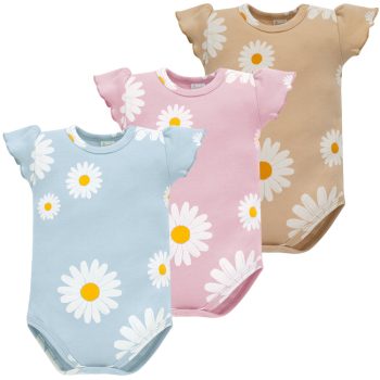   Pinokio - Daisy háromrészes kislány rövid ujjú body szett 68