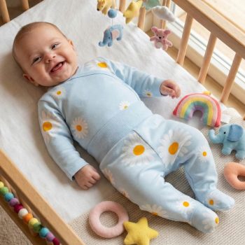   Pinokio - Daisy kétrészes kislány együttes százszorszép kék 50