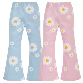   Pinokio - Daisy kétrészes trapéz leggings szett százszorszép kék-rózsaszín 92