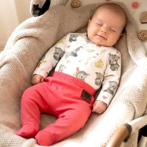 Nini - Koala kislány kétrészes együttes koala piros-fehér 56