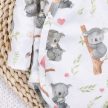 Nini - Koala kislány kétrészes együttes koala piros-fehér 68