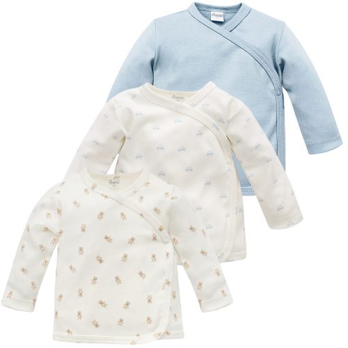 Pinokio - Lovely Day háromrészes kisfiú patentos felső szett ekrü-kék 62