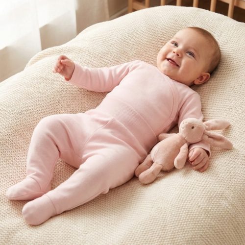 Pinokio - Lovely Day kétrészes kislány együttes rózsaszín 68