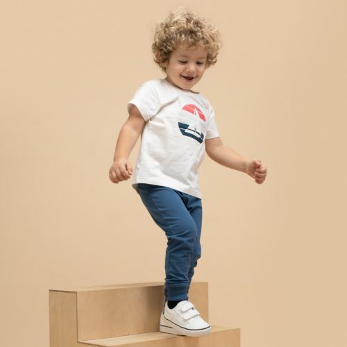 Pinokio - Sailor kétrészes kisfiú együttes kék-fehér 116