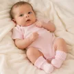 Zyzio & Zuzia kislány rózsaszín nyomásmentes baba zokni 3-6 hónap