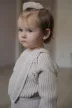 Zyzio & Zuzia kisfiú KAZUM bordázott kantáros babanadrág kapucsínóbarna 68/74