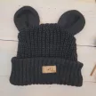 Zyzio & Zuzia kisfiú KAZUM kötött baba sapka fülecskékkel éjkék 56/62 (38-40 cm)
