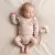 Zyzio & Zuzia kislány babával együtt növő hosszú ujjú body fodorral bézs 56/62
