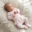 Zyzio & Zuzia kislány 4 részes pamut együttes, hazahozós szett rózsaszín 62