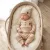Zyzio & Zuzia uniszex 3 részes bordázott baba szett bodyval és sapkával bézs 62